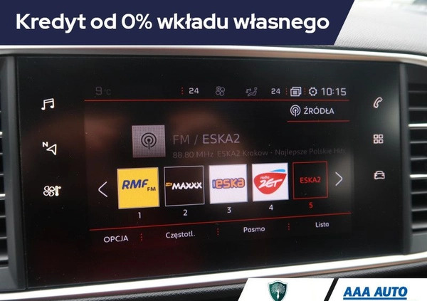 Peugeot 308 cena 96000 przebieg: 46997, rok produkcji 2020 z Pabianice małe 301